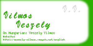 vilmos veszely business card